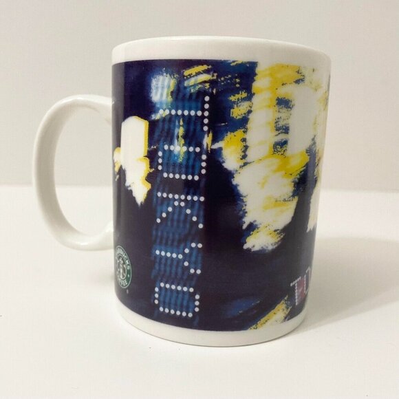 2008 Starbucks Night City Lights Design Tokyo Japan 12 oz Mug - Picture 4 of 16